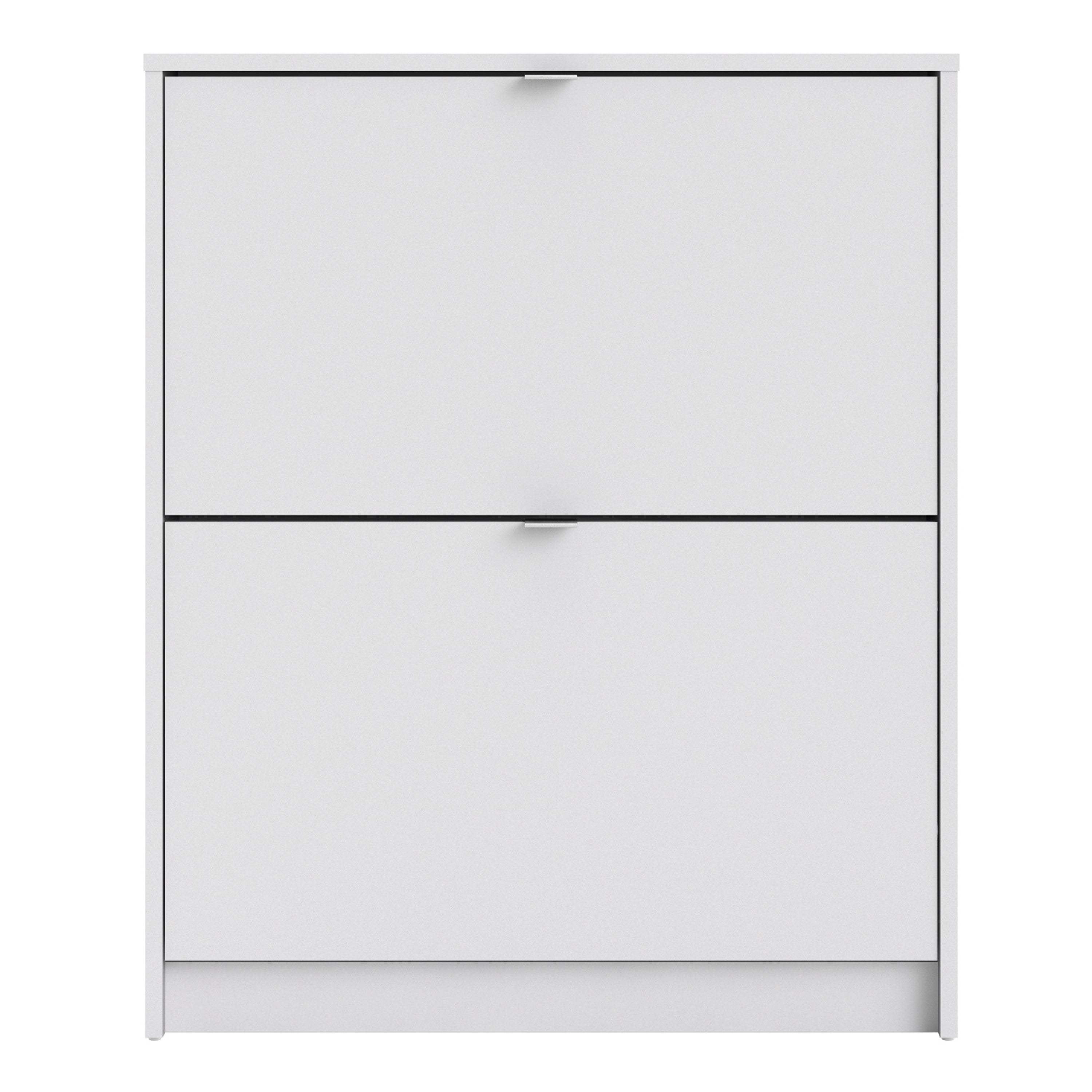 Shoes White Cabinet 2 Tilting Doors(1or2 Layers) - FURNITURE CURLS