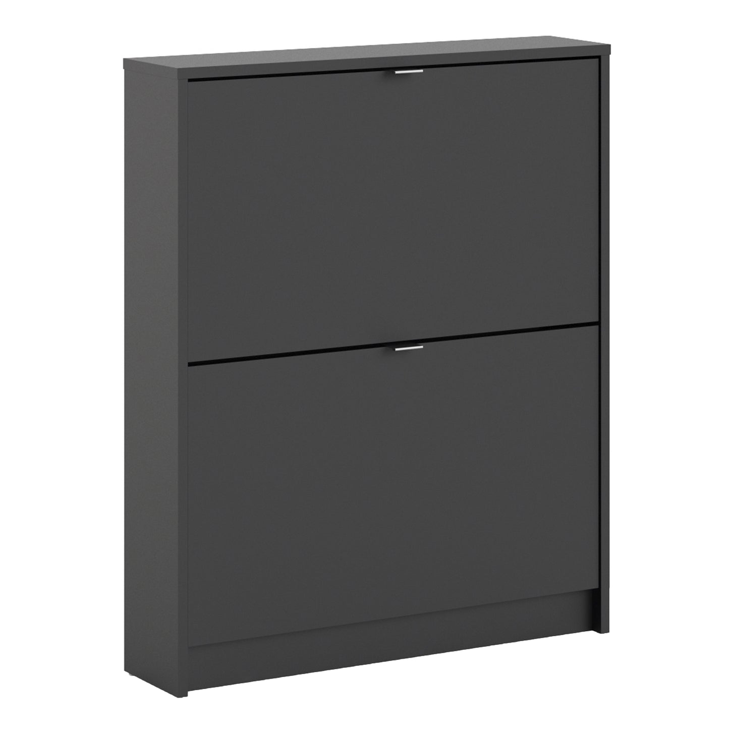 Shoes Matt Black Cabinet 2 Tilting Doors(1or2 Layers) - FURNITURE CURLS