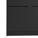 Shoes Matt Black Cabinet 2 Tilting Doors(1or2 Layers) - FURNITURE CURLS