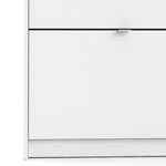 Shoes White Cabinet 4 Tilting Doors (1or2 Layers) - FURNITURE CURLS