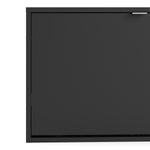 Shoes Matt Black Cabinet 1 Tilting Door (2 Layers) - FURNITURE CURLS