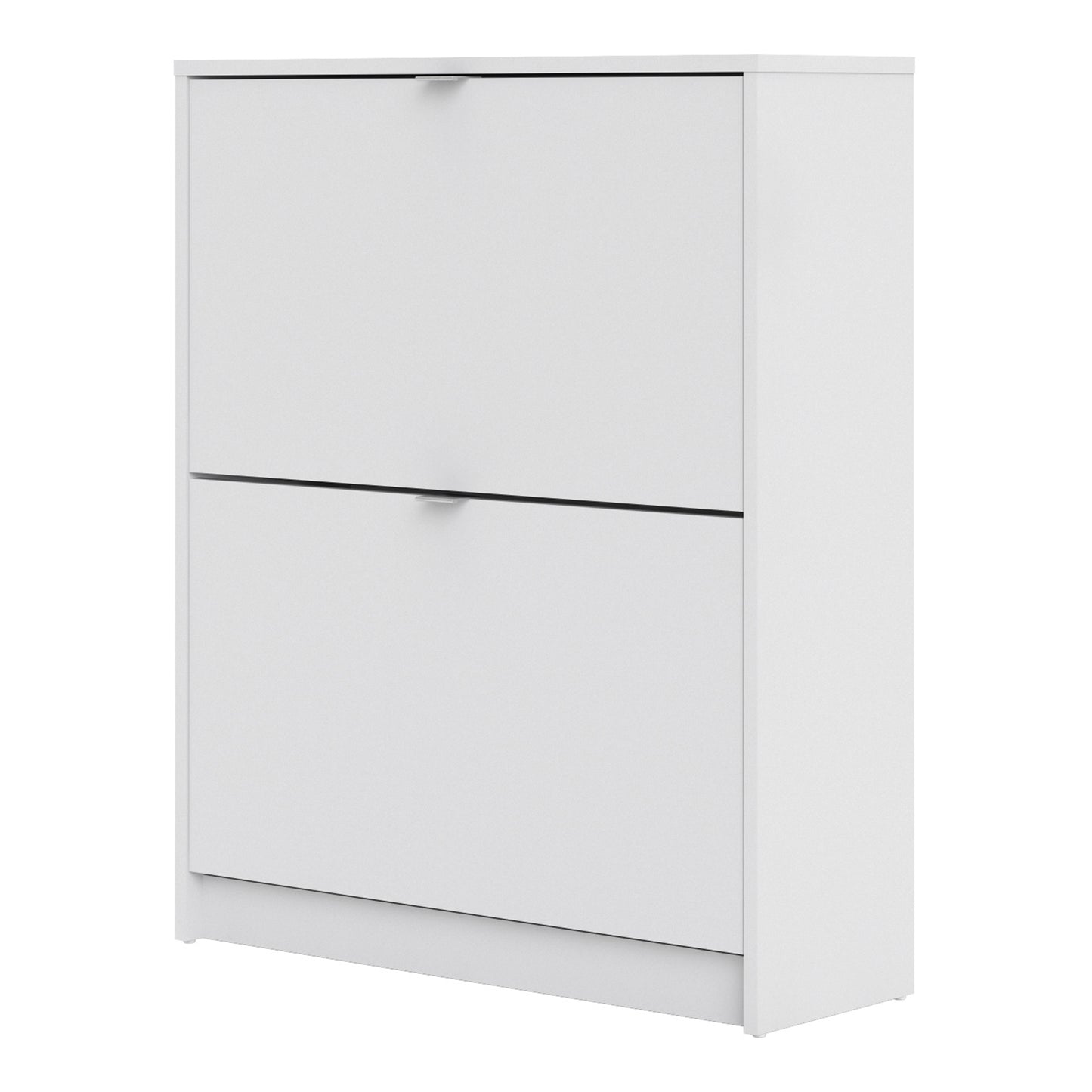 Shoes White Cabinet 2 Tilting Doors(1or2 Layers) - FURNITURE CURLS