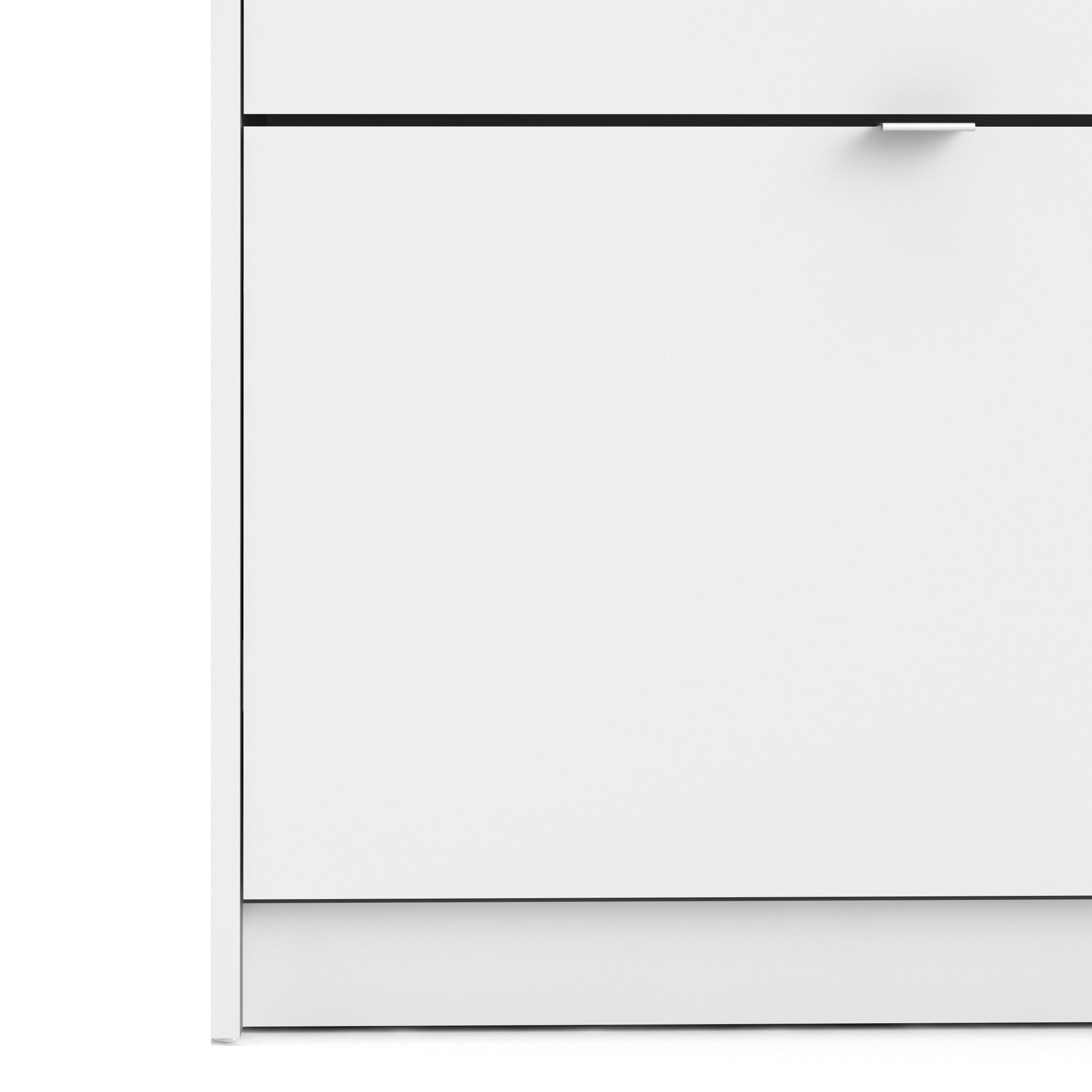 Shoes White Cabinet 2 Tilting Doors(1or2 Layers) - FURNITURE CURLS