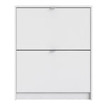 Shoes White Cabinet 2 Tilting Doors(1or2 Layers) - FURNITURE CURLS