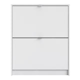 Shoes White Cabinet 2 Tilting Doors(1or2 Layers) - FURNITURE CURLS