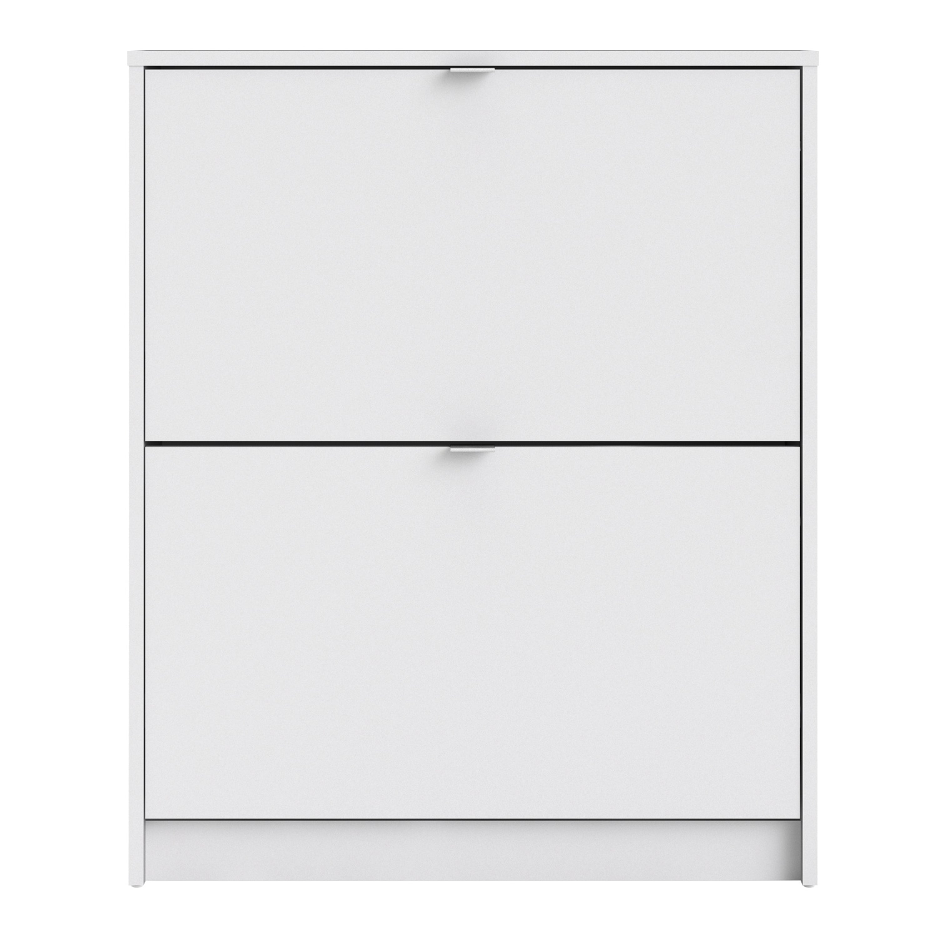 Shoes White Cabinet 2 Tilting Doors(1or2 Layers) - FURNITURE CURLS