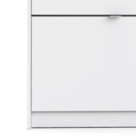 Shoes White Cabinet 3 Tilting Doors (1or2 Layers) - FURNITURE CURLS