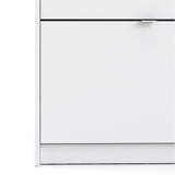 Shoes White Cabinet 3 Tilting Doors (1or2 Layers) - FURNITURE CURLS