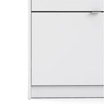 Shoes White Cabinet 4 Tilting Doors (1or2 Layers) - FURNITURE CURLS