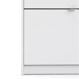 Shoes White Cabinet 4 Tilting Doors (1or2 Layers) - FURNITURE CURLS
