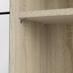 Shoes Oak Cabinet With Gloss White 3 Or 4 Tilting Doors(2layers) +1Door Or 1 Mirror Door - FURNITURE CURLS
