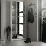 Shoes White Cabinet 4or5 Mirror Tilting Doors(1or2 Layers) - FURNITURE CURLS