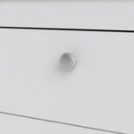 Madrid Bedside Table 2 Drawers In Matt Black Or White - FURNITURE CURLS