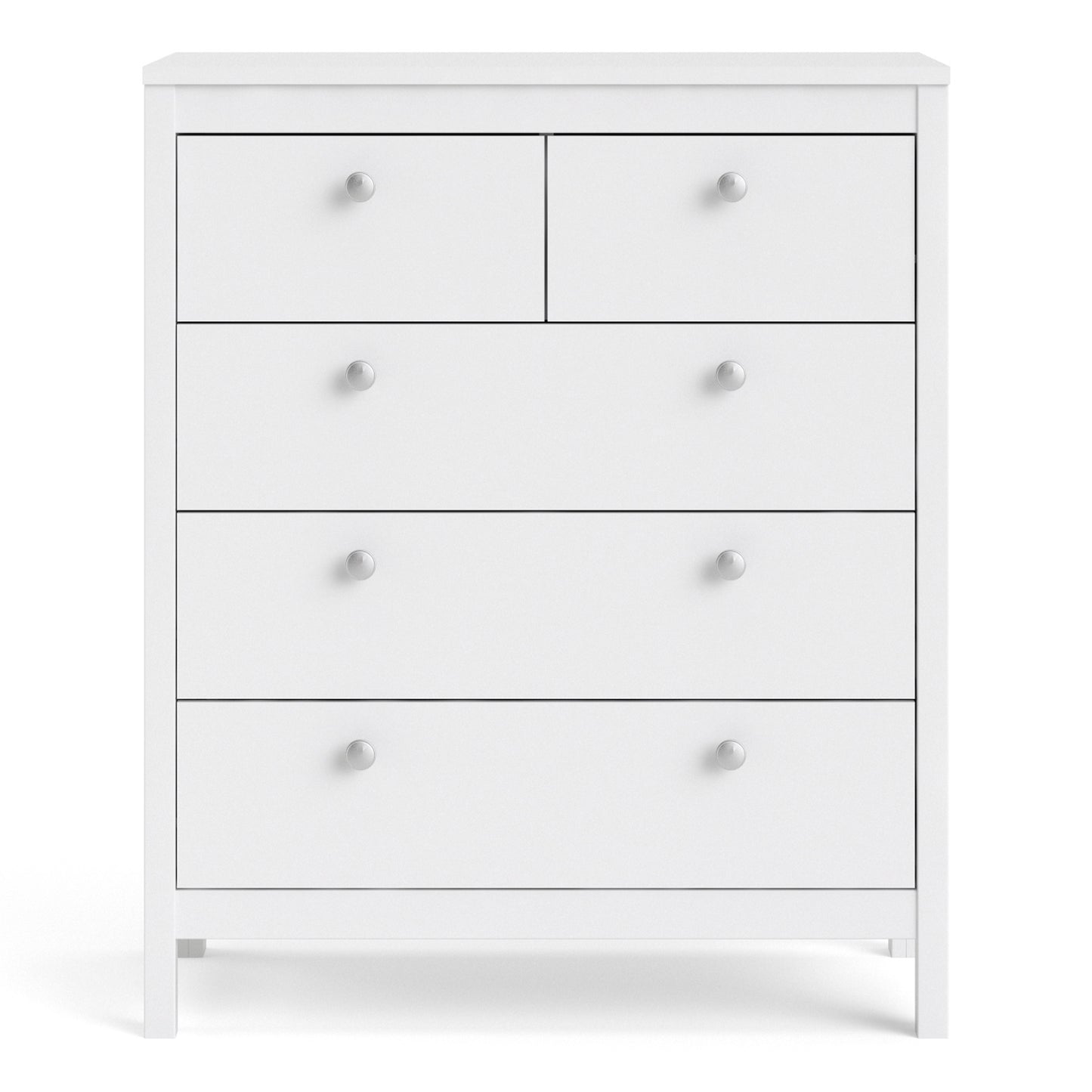 Madrid Chest 3+2 Drawers In Matt Black Or White - FURNITURE CURLS