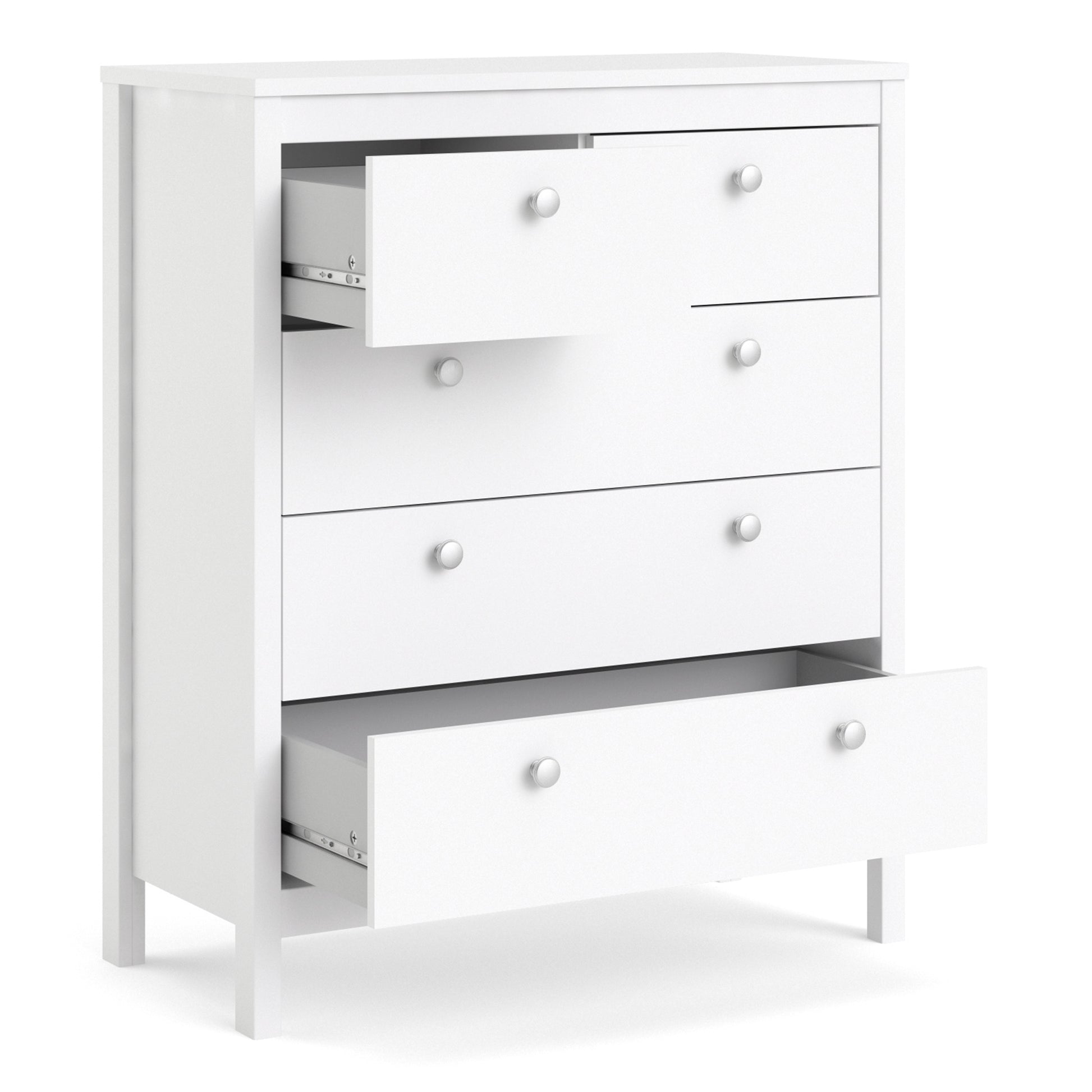 Madrid Chest 3+2 Drawers In Matt Black Or White - FURNITURE CURLS