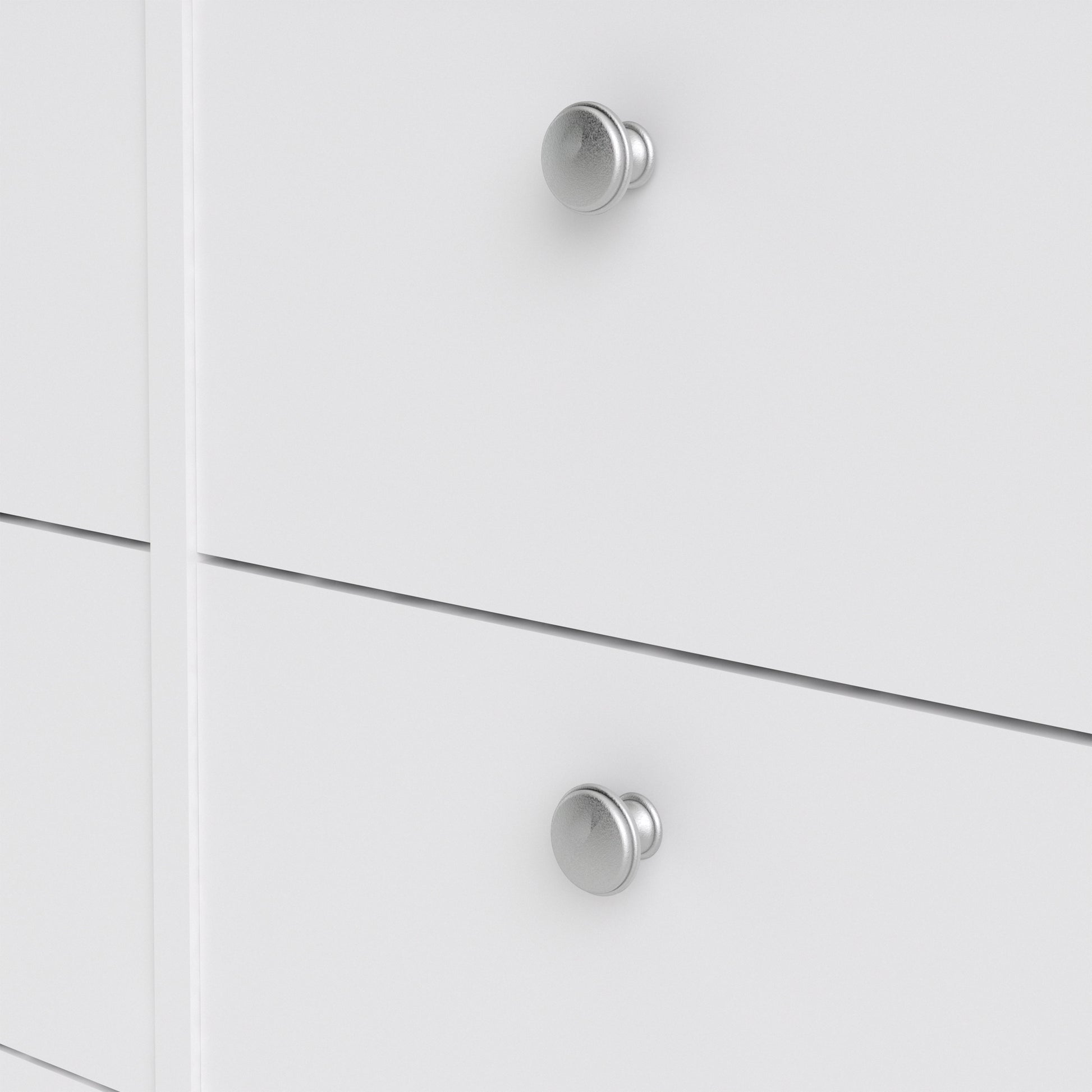 Madrid Double Dresser 4+4 Drawers In Matt Black Or White - FURNITURE CURLS