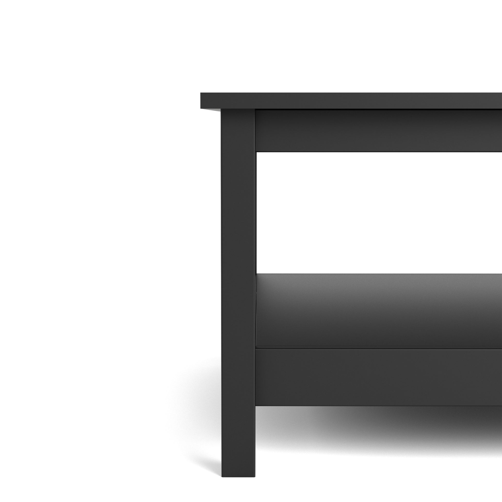 Madrid Coffee Table In Matt Black Or White - FURNITURE CURLS