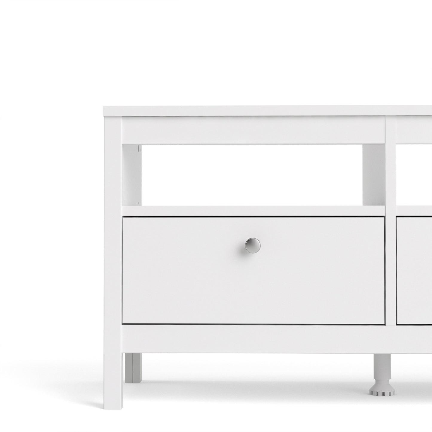 Madrid Tv-unit 3 Drawers In Matt Black Or White - FURNITURE CURLS