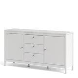Madrid Sideboard 2 Doors + 3 Drawers In Matt Black Or White - FURNITURE CURLS