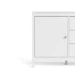 Madrid Sideboard 2 Doors + 3 Drawers In Matt Black Or White - FURNITURE CURLS