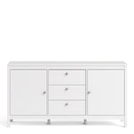 Madrid Sideboard 2 Doors + 3 Drawers In Matt Black Or White - FURNITURE CURLS