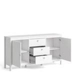 Madrid Sideboard 2 Doors + 3 Drawers In Matt Black Or White - FURNITURE CURLS
