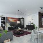 Madrid Sideboard 2 Doors + 3 Drawers In Matt Black Or White - FURNITURE CURLS