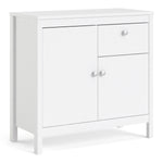 Madrid Sideboard 2 Doors + 1 Drawer In Matt Black Or White - FURNITURE CURLS