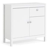 Madrid Sideboard 2 Doors + 1 Drawer In Matt Black Or White - FURNITURE CURLS