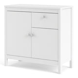 Madrid Sideboard 2 Doors + 1 Drawer In Matt Black Or White - FURNITURE CURLS