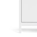 Madrid Sideboard 2 Doors + 1 Drawer In Matt Black Or White - FURNITURE CURLS