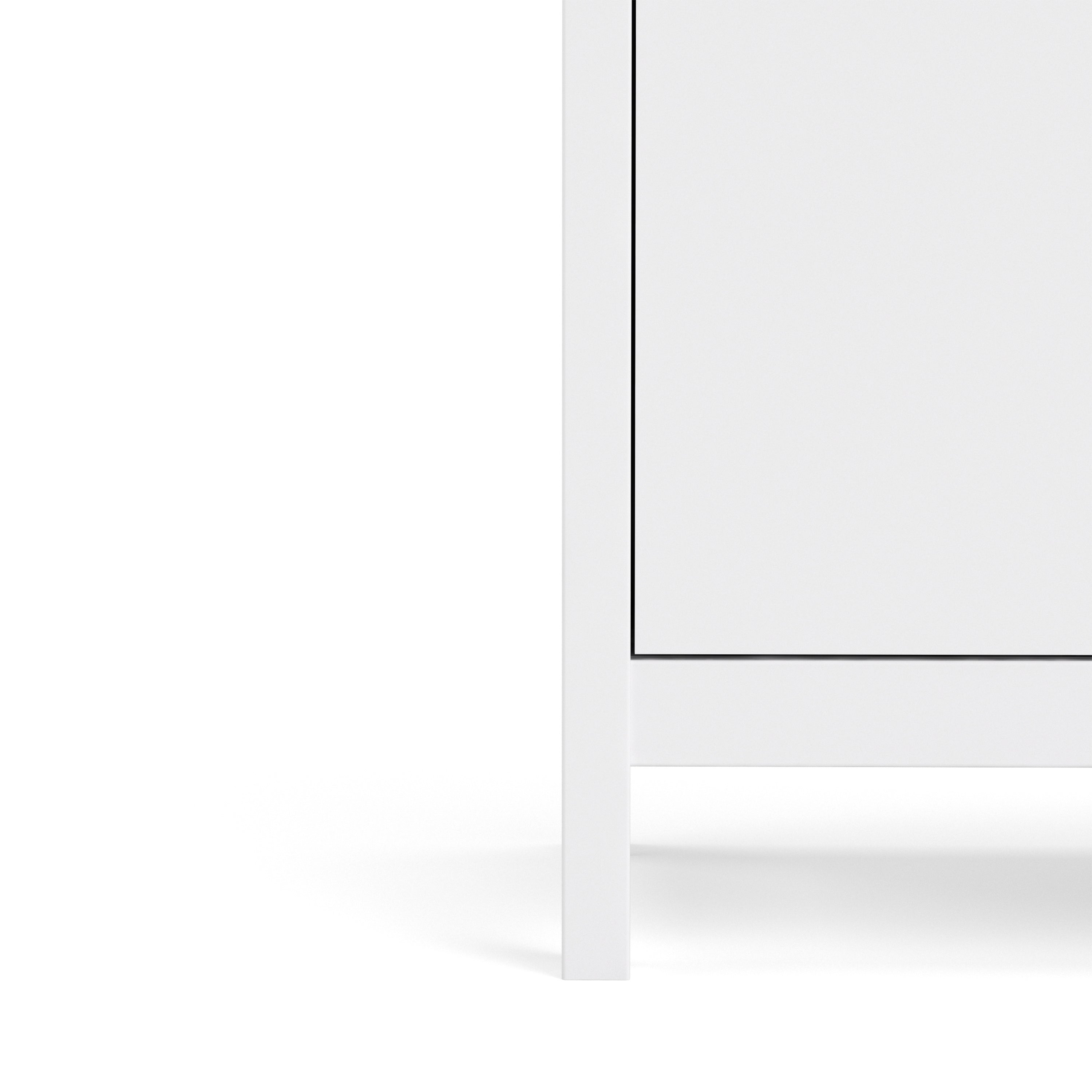 Madrid Sideboard 2 Doors + 1 Drawer In Matt Black Or White - FURNITURE CURLS