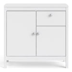 Madrid Sideboard 2 Doors + 1 Drawer In Matt Black Or White - FURNITURE CURLS