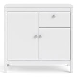 Madrid Sideboard 2 Doors + 1 Drawer In Matt Black Or White - FURNITURE CURLS
