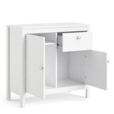 Madrid Sideboard 2 Doors + 1 Drawer In Matt Black Or White - FURNITURE CURLS