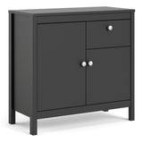 Madrid Sideboard 2 Doors + 1 Drawer In Matt Black Or White - FURNITURE CURLS