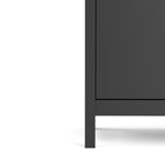 Madrid Sideboard 2 Doors + 1 Drawer In Matt Black Or White - FURNITURE CURLS