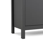 Madrid Sideboard 2 Doors + 1 Drawer In Matt Black Or White - FURNITURE CURLS