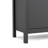 Madrid Sideboard 2 Doors + 1 Drawer In Matt Black Or White - FURNITURE CURLS