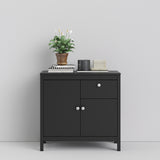 Madrid Sideboard 2 Doors + 1 Drawer In Matt Black Or White - FURNITURE CURLS