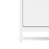 Madrid Wardrobe With 2 Doors In Matt Black Or White - FURNITURE CURLS