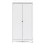Madrid Wardrobe With 2 Doors In Matt Black Or White - FURNITURE CURLS