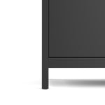 Madrid Wardrobe With 2 Doors In Matt Black Or White - FURNITURE CURLS