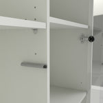 Fur China Displaycabinet 1door+1glass Door+2drawers Grey-white-walnut Or Grey-white - FURNITURE CURLS