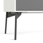 Fur China Displaycabinet 1door+1glass Door+2drawers Grey-white-walnut Or Grey-white - FURNITURE CURLS