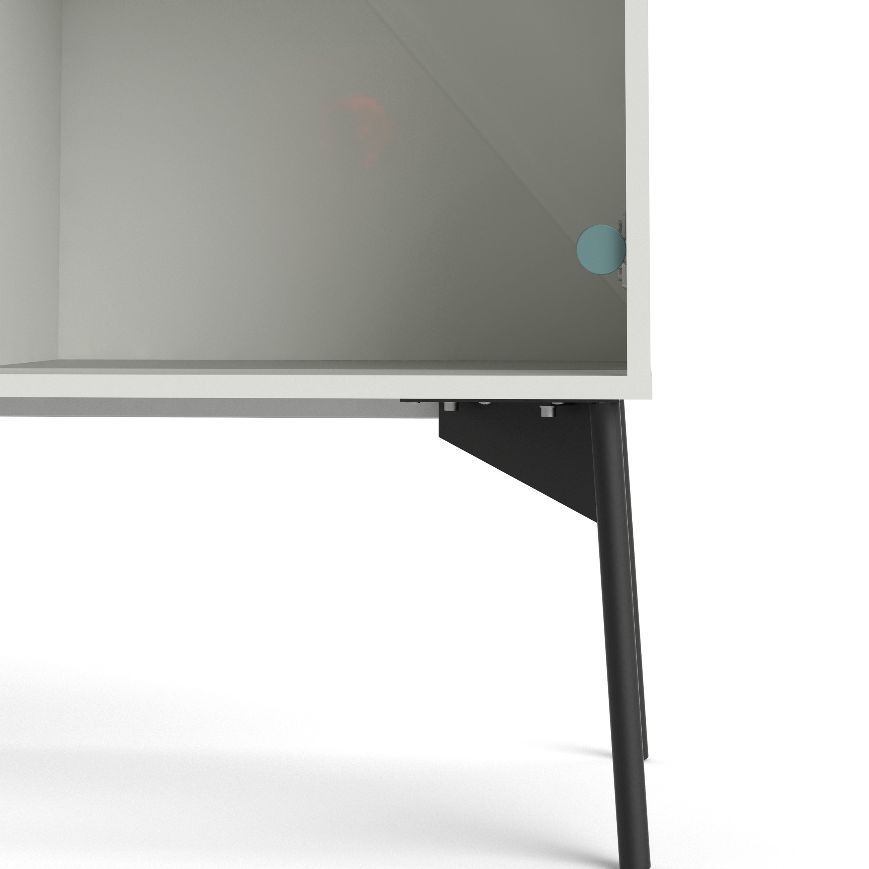 Fur China Displaycabinet 1door+1glass Door+2drawers Grey-white-walnut Or Grey-white - FURNITURE CURLS