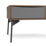 Fur Coffee Table With 1 Drawer In Grey, White, Walnut Or Grey, White - FURNITURE CURLS