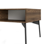 Fur Coffee Table With 1 Drawer In Grey, White, Walnut Or Grey, White - FURNITURE CURLS