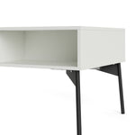 Fur Coffee Table With 1 Drawer In Grey, White, Walnut Or Grey, White - FURNITURE CURLS