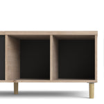 Rome Coffee Table Sliding Top Jackson Hickory Oak Matt Black Or Matt White - FURNITURE CURLS